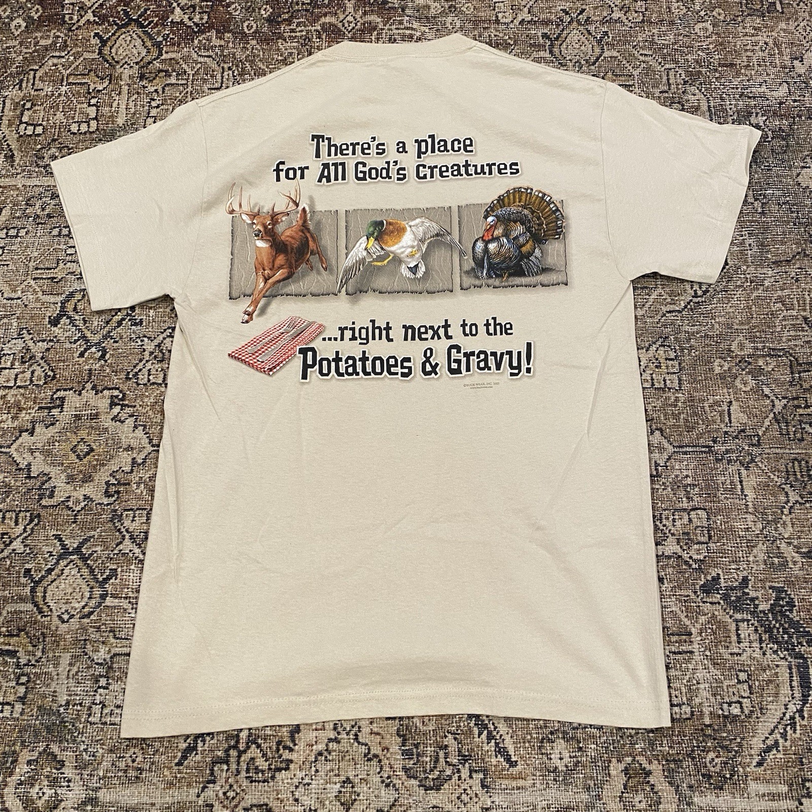 Vintage Buck Wear Shirt Mens M Funny Deer Turkey Duck Hunting Graphic Logo Y2K gallery