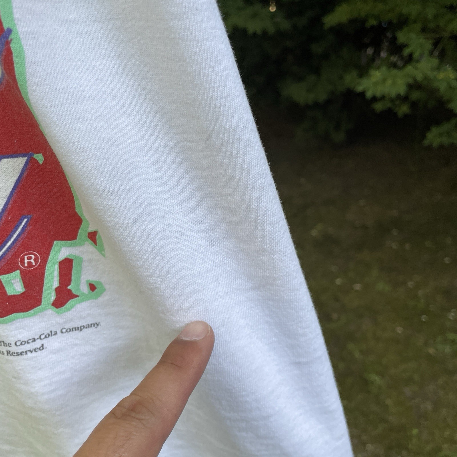 Vintage Coca Cola T Shirt Adult Fire Sun Double Sided 1995 Made In USA Men's L gallery