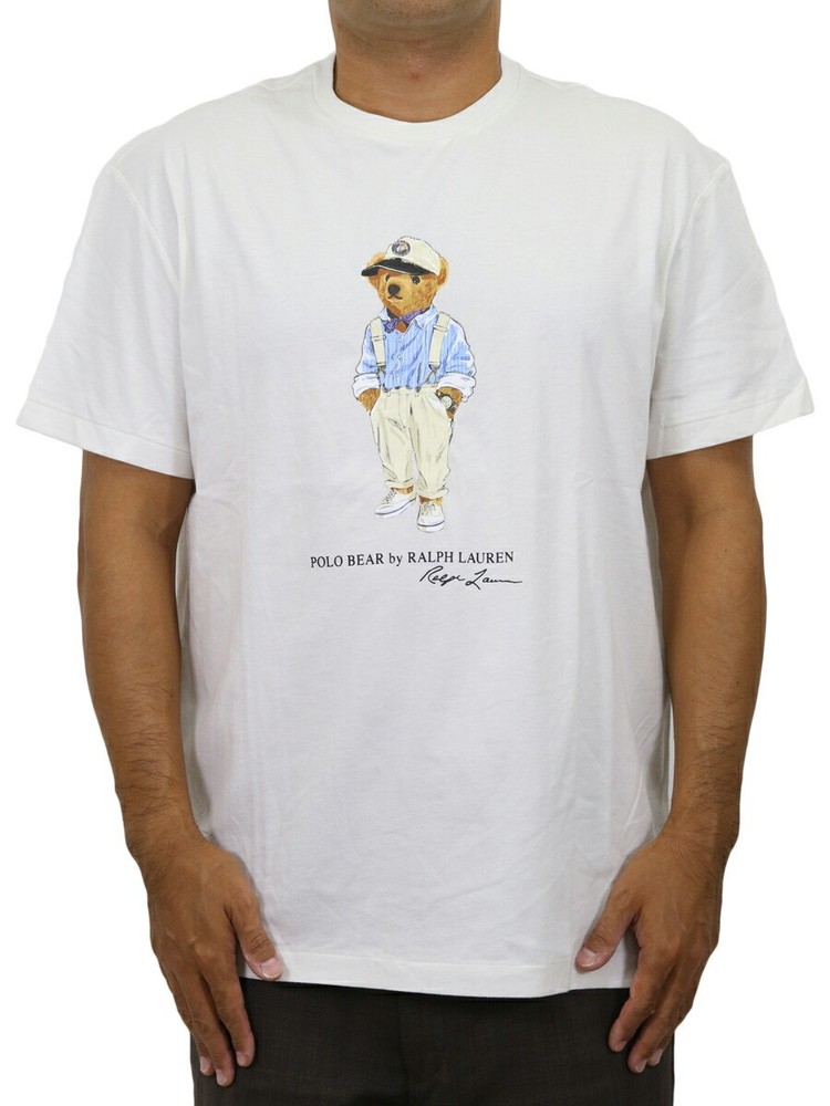 Polo Ralph Lauren Polo Bear Preppy Bear Classic Fit Crewneck T-Shirt – White
