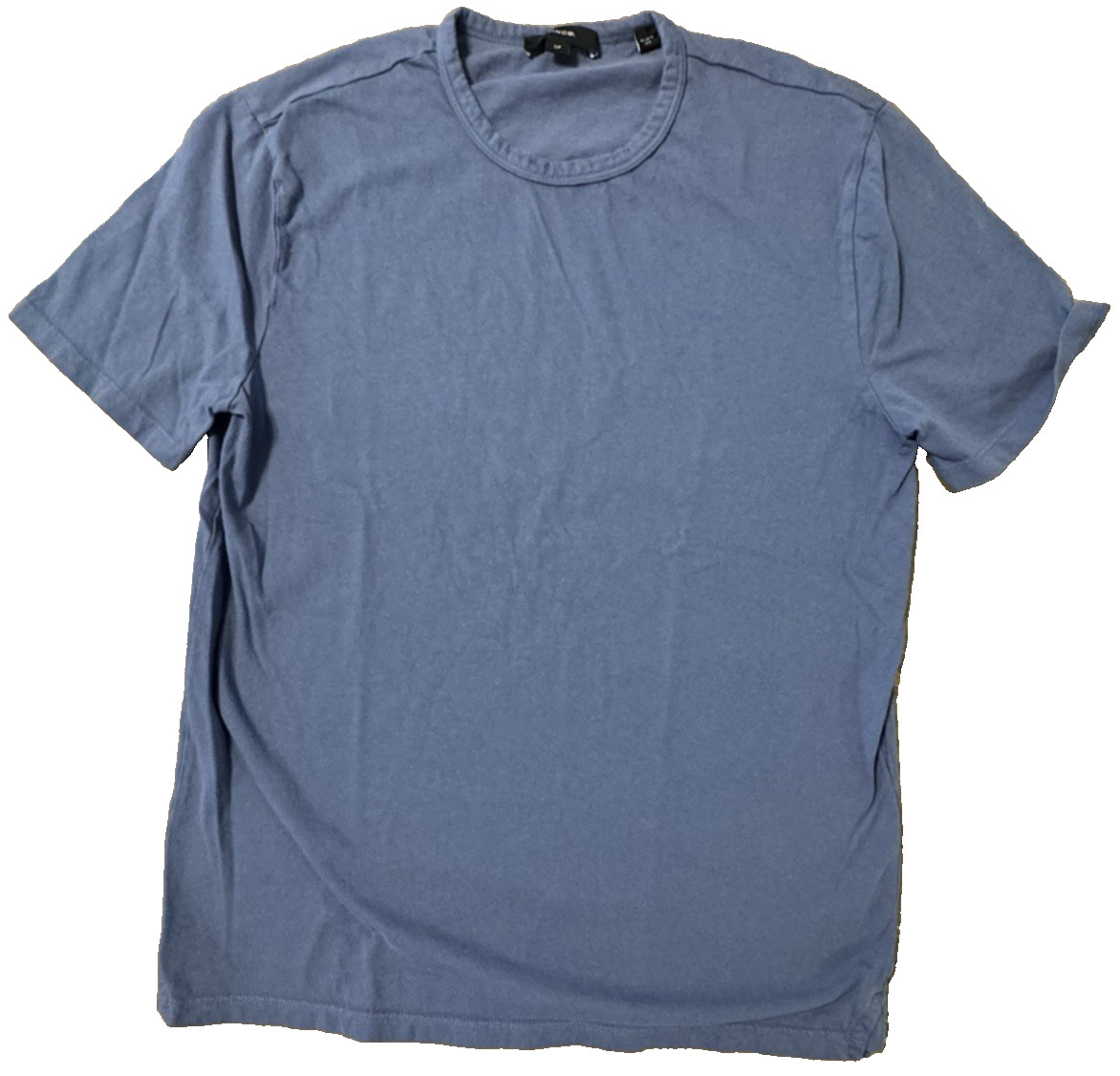 VINCE Shirt Mens Small Blue Pullover Crew Short Sleeve 100% Cotton T-Shirt Tee