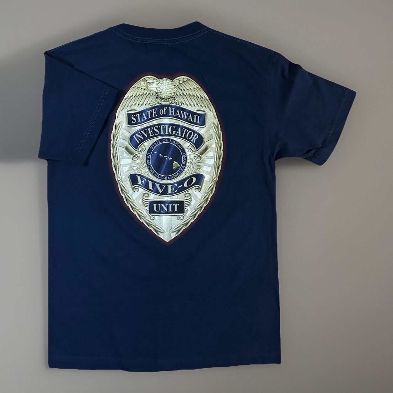 Hawaii Five-O State Of Hawaii Investigator Unit Dead Stock T-Shirt Navy Men’s SM gallery