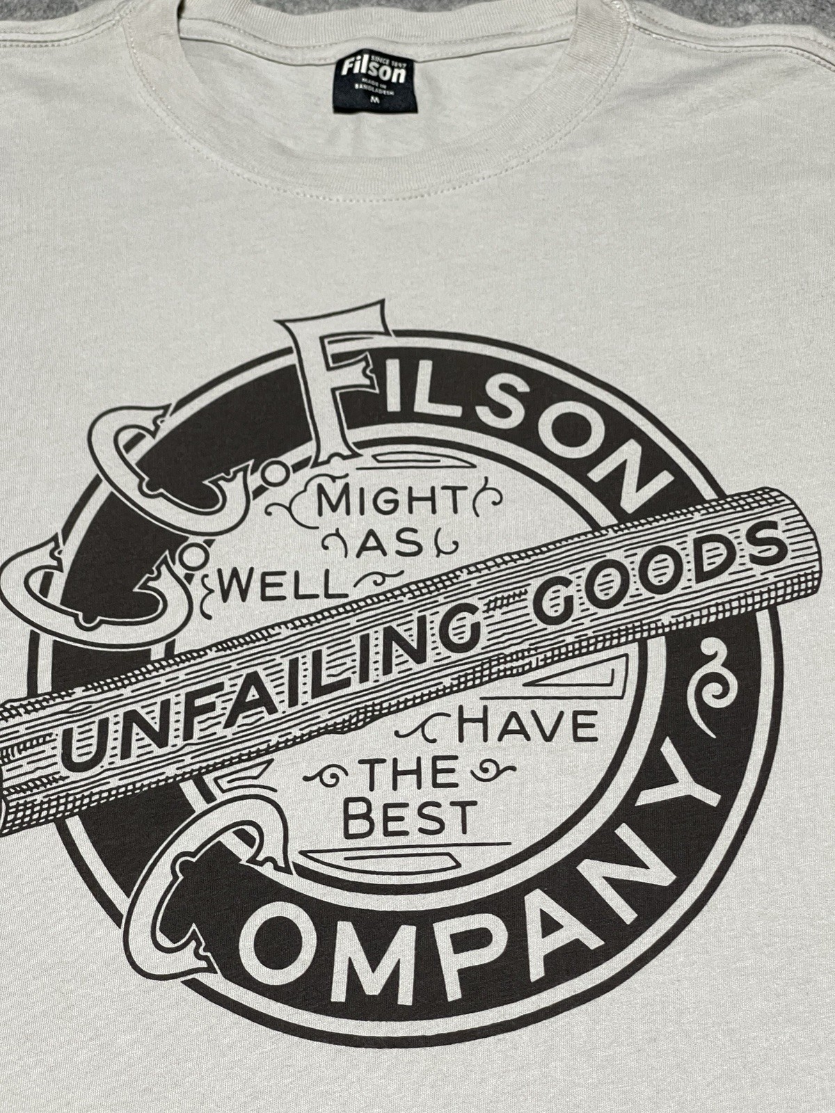 C.C. Filson Gray MED Long Tall Shirt Might As Well Have the Best Unfailing Goods gallery