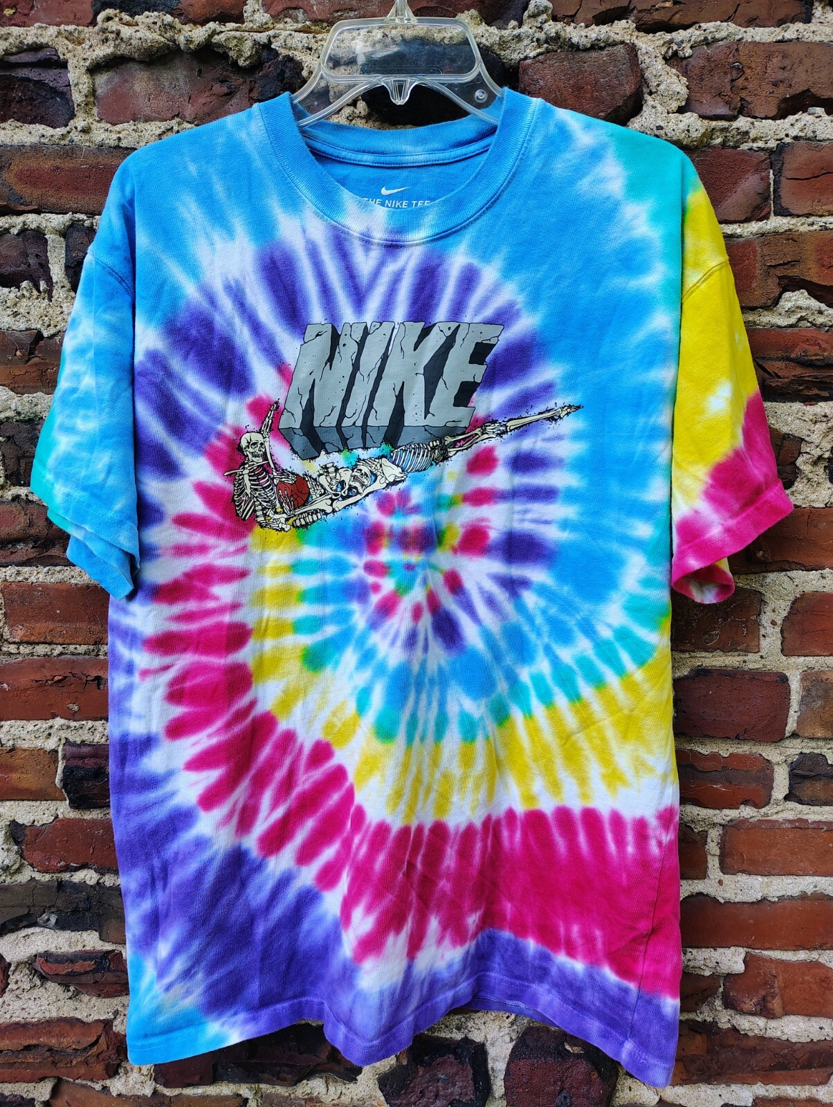 Nike Tie-Dye Skeleton Halloween Basketball Graphic Tee | Spooky M | Exploration gallery