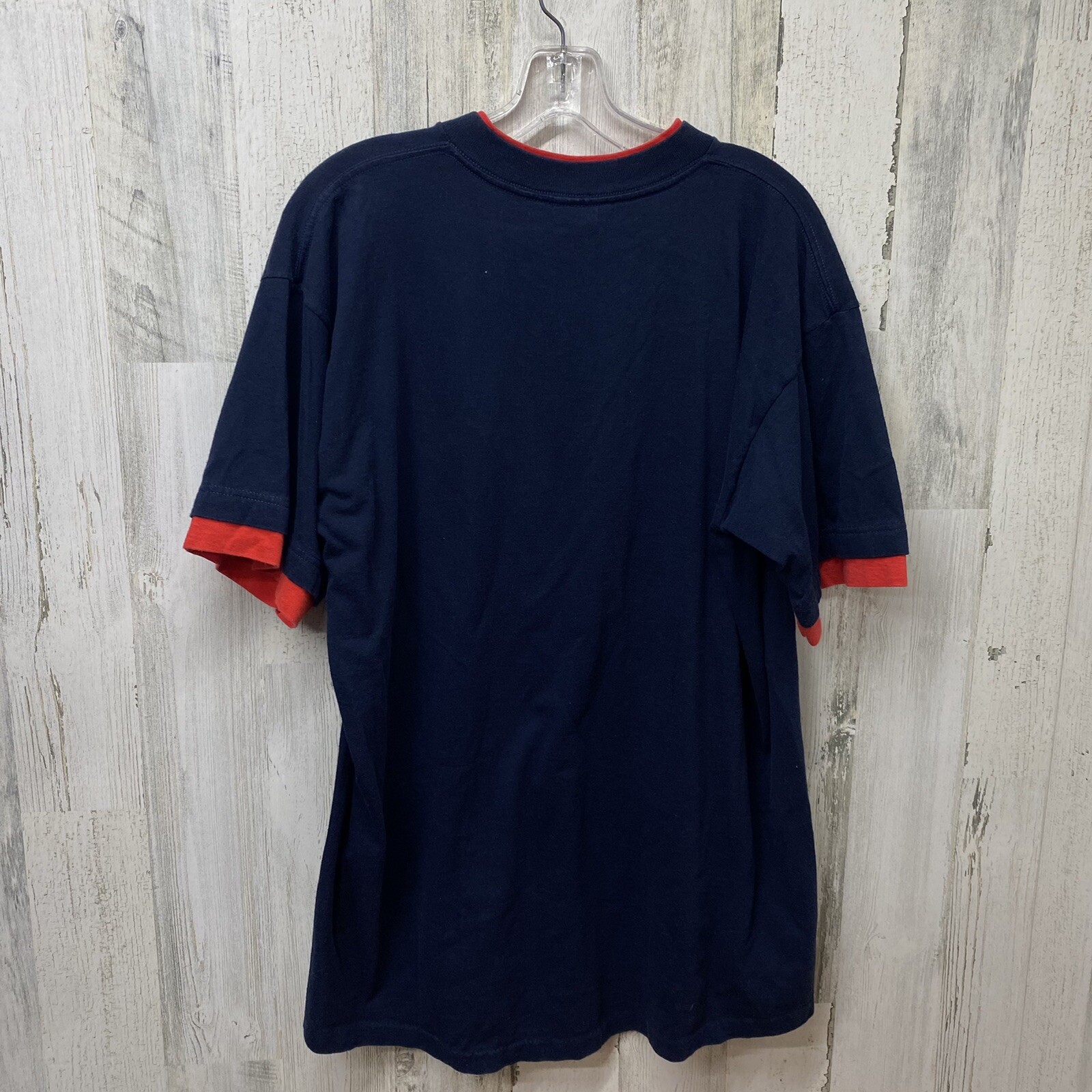 Vtg Salem Sports Atlanta Braves Double Cuff Blue T Shirt 1994 Single Stitch XL gallery