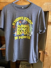 NEW SIZE XL Schoolhouse Rocks ‘Knowledge Is Power’ Ripple Junction T-Shirt