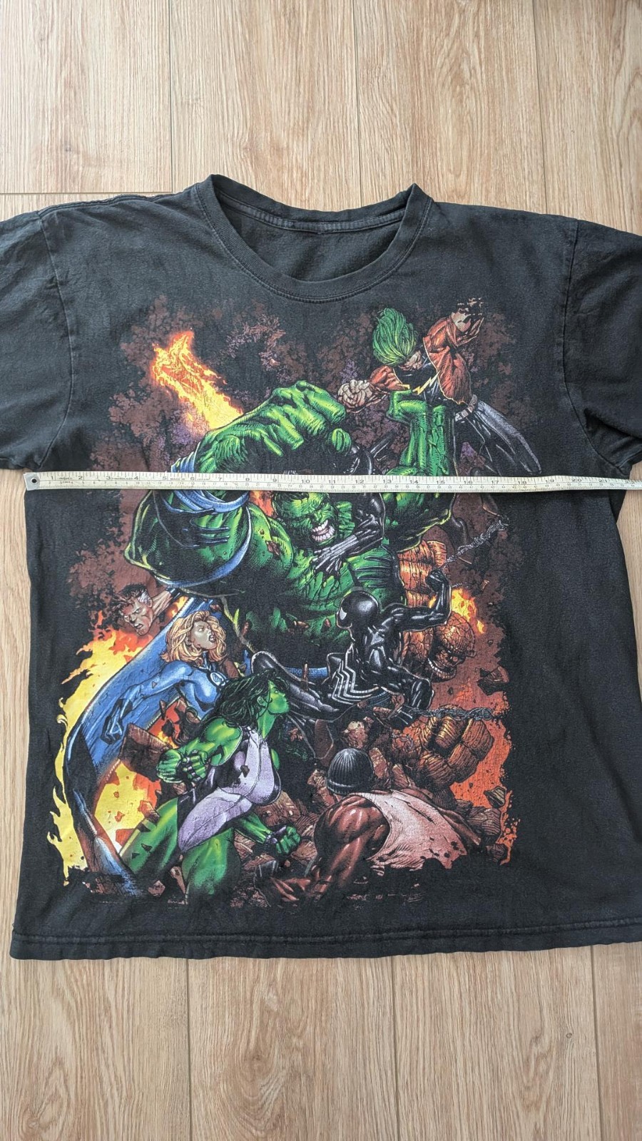 Rare Vintage Marvel Mad Engine World War Hulk T-Shirt Large gallery