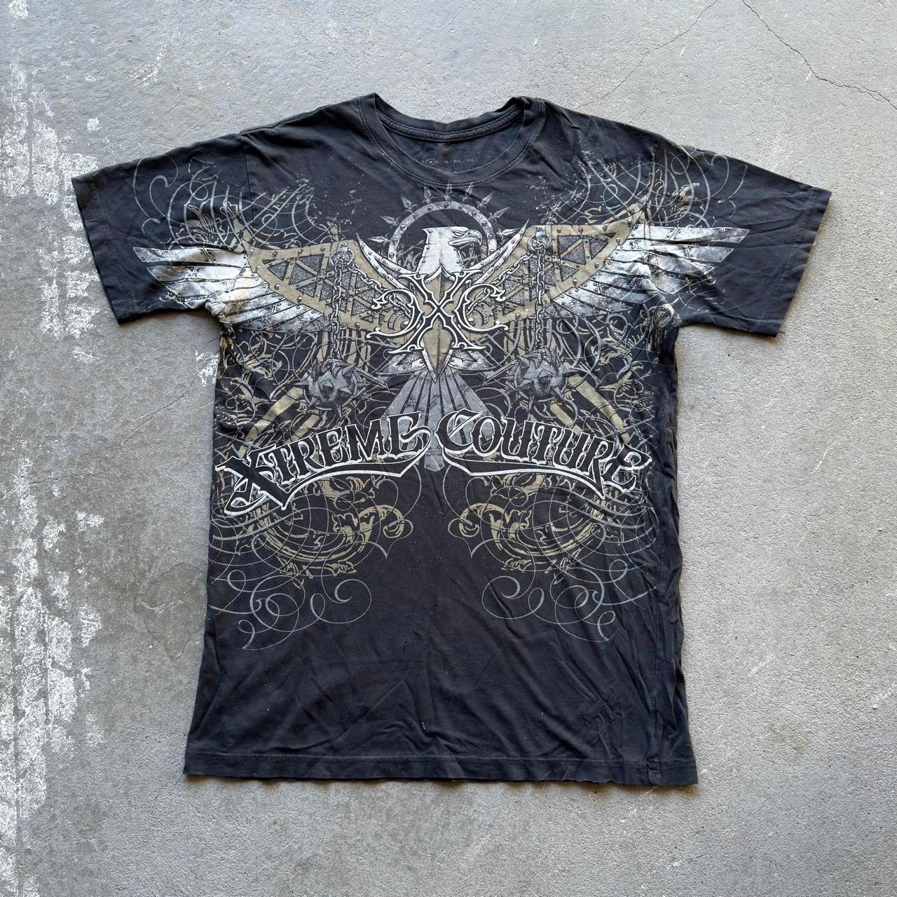 2000s Extreme Couture Tribal Eagle T-Shirt (M)