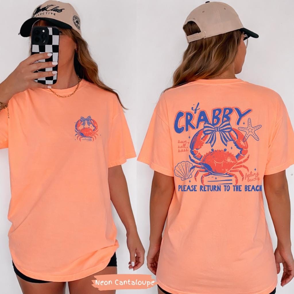 If Crabby Return To Beach Summer Comfort Colors Shirt Summer Vacation Tee gallery