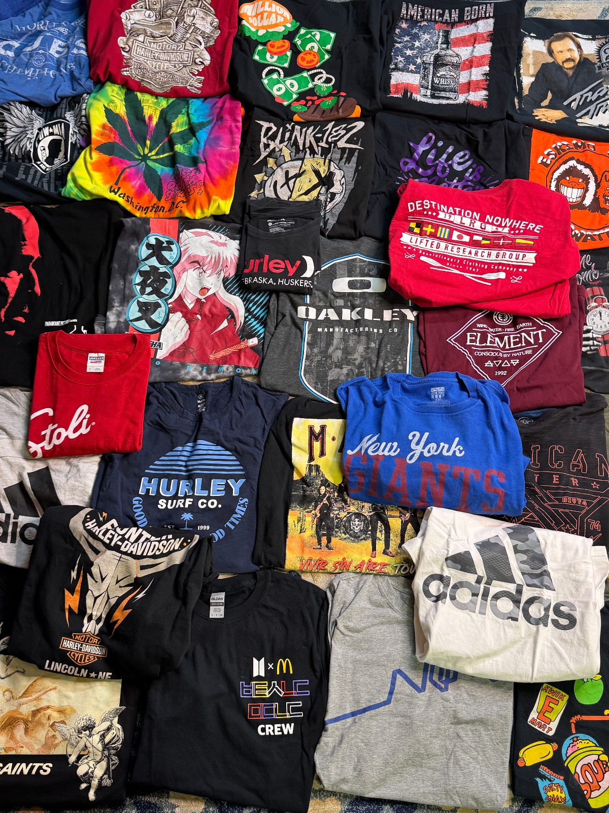Lot of 30 Modern Graphic T Shirts Mixed Size Wholesale Bulk Reseller Y2K gallery