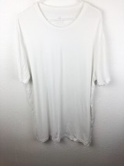 David Archy Mens Short Sleeve T Shirt SZL White Undershirt Bamboo Tagless A23