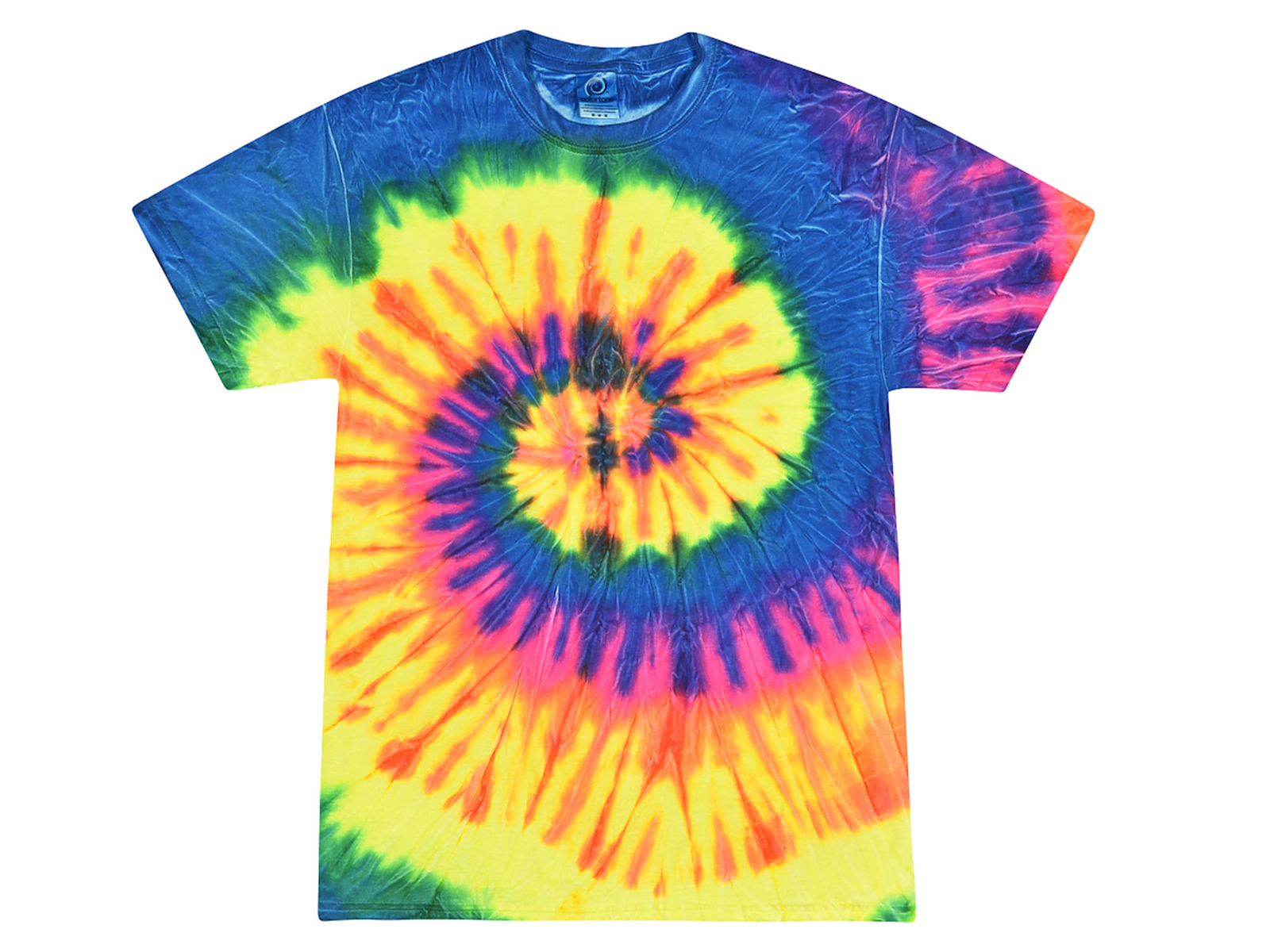 Tie Dye T-Shirts Multi-Color Kids & Adult 100% Cotton Colortone gallery