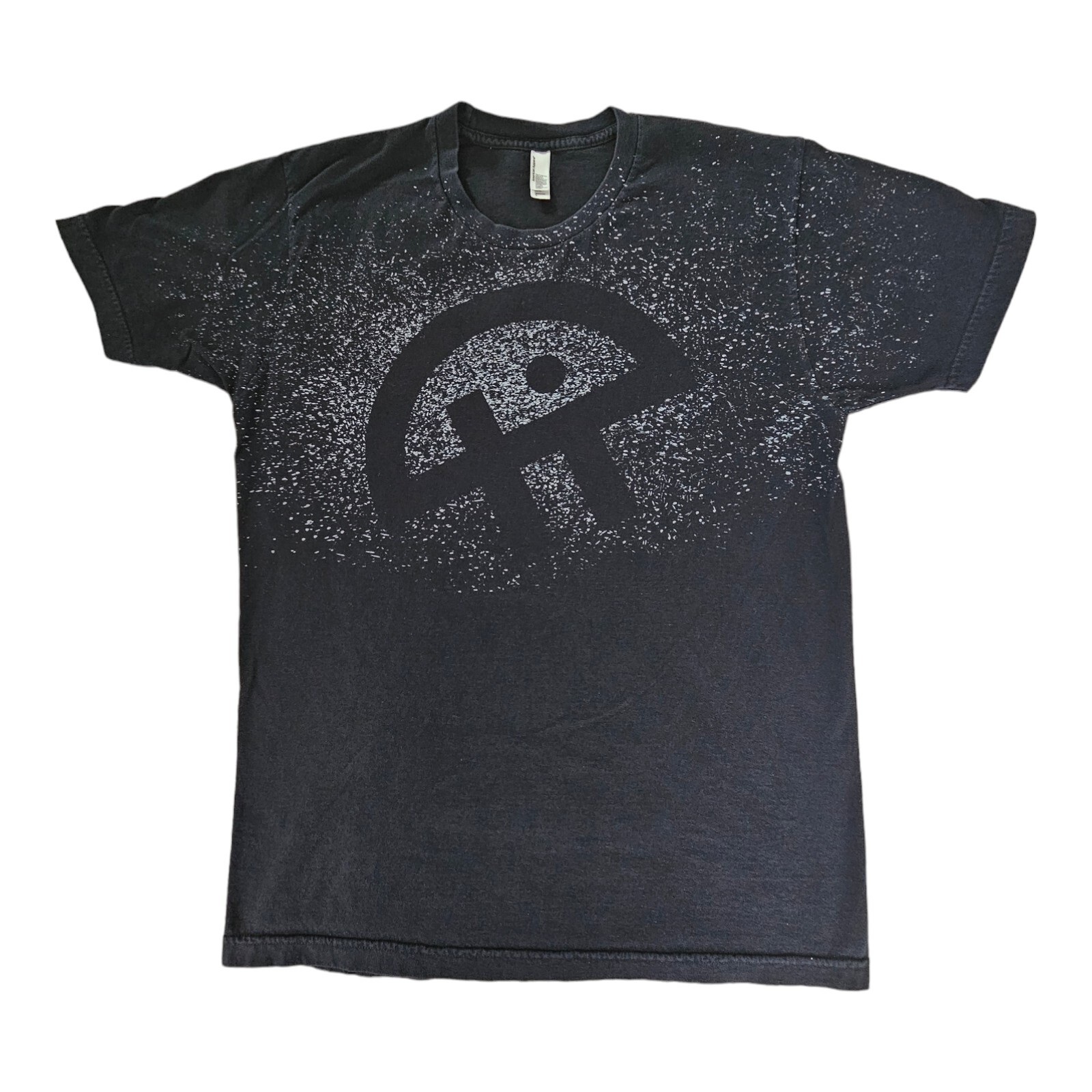 American Apparel Men's Large Black Graphic T-Shirt 100% Combed Cotton Made USA gallery