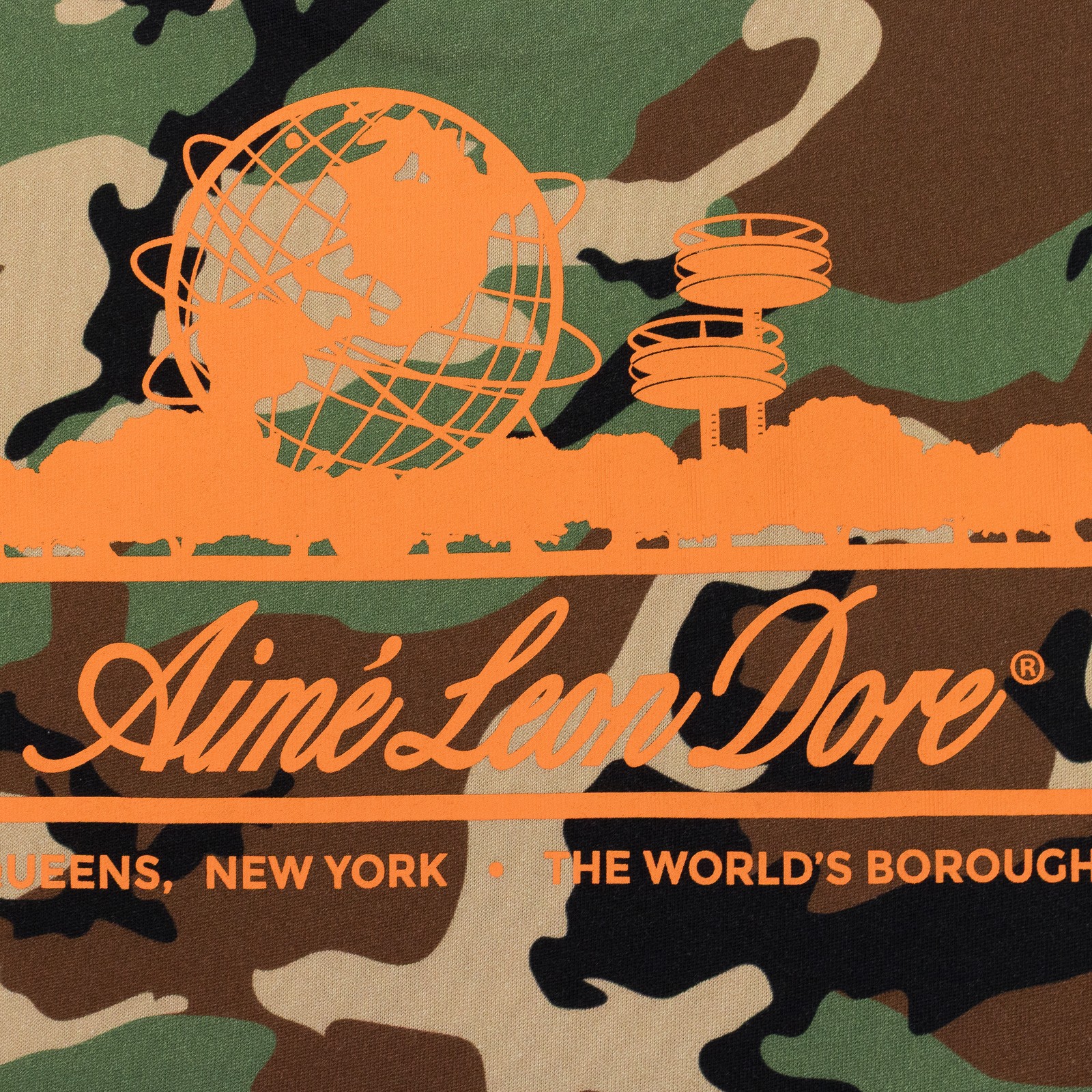 NWT AIME LEON DORE MULTICOLOR CAMO UNISPHERE T-SHIRT SIZE M $100 gallery