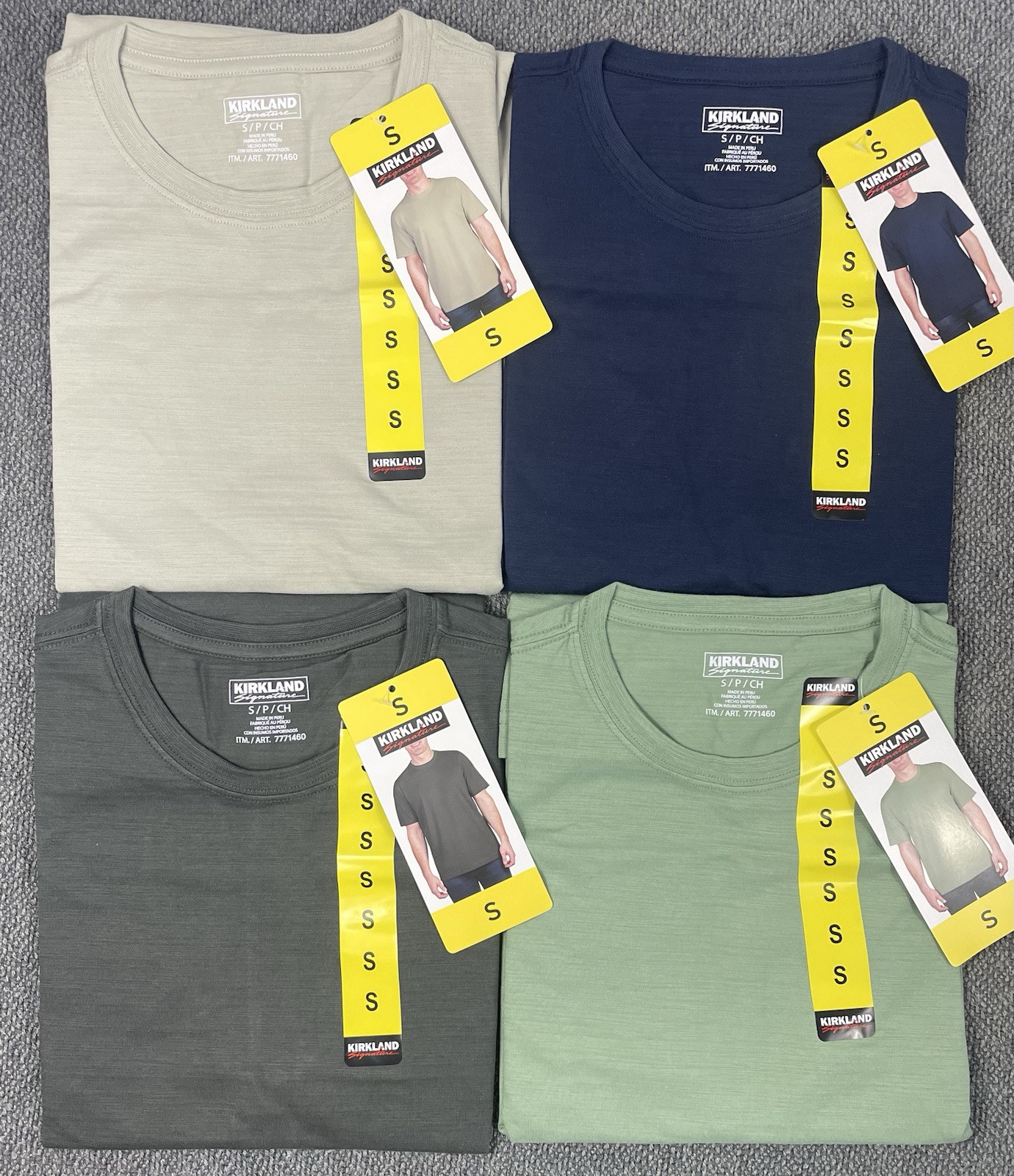 Kirkland Signature Men’s Pima Cotton Slub Tee Pick Your Size & Color NWT gallery
