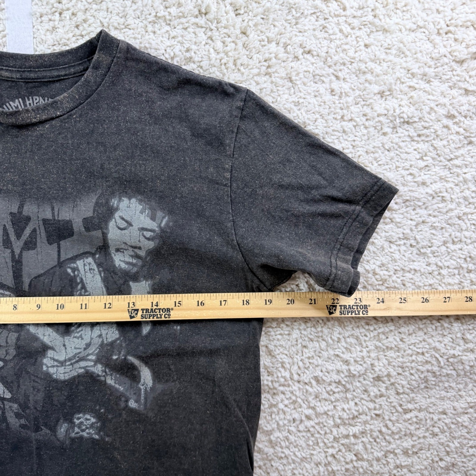 Jimi Hendrix Graphic T-Shirt Mens Medium Black Excellent Stone Free Rock Tee gallery