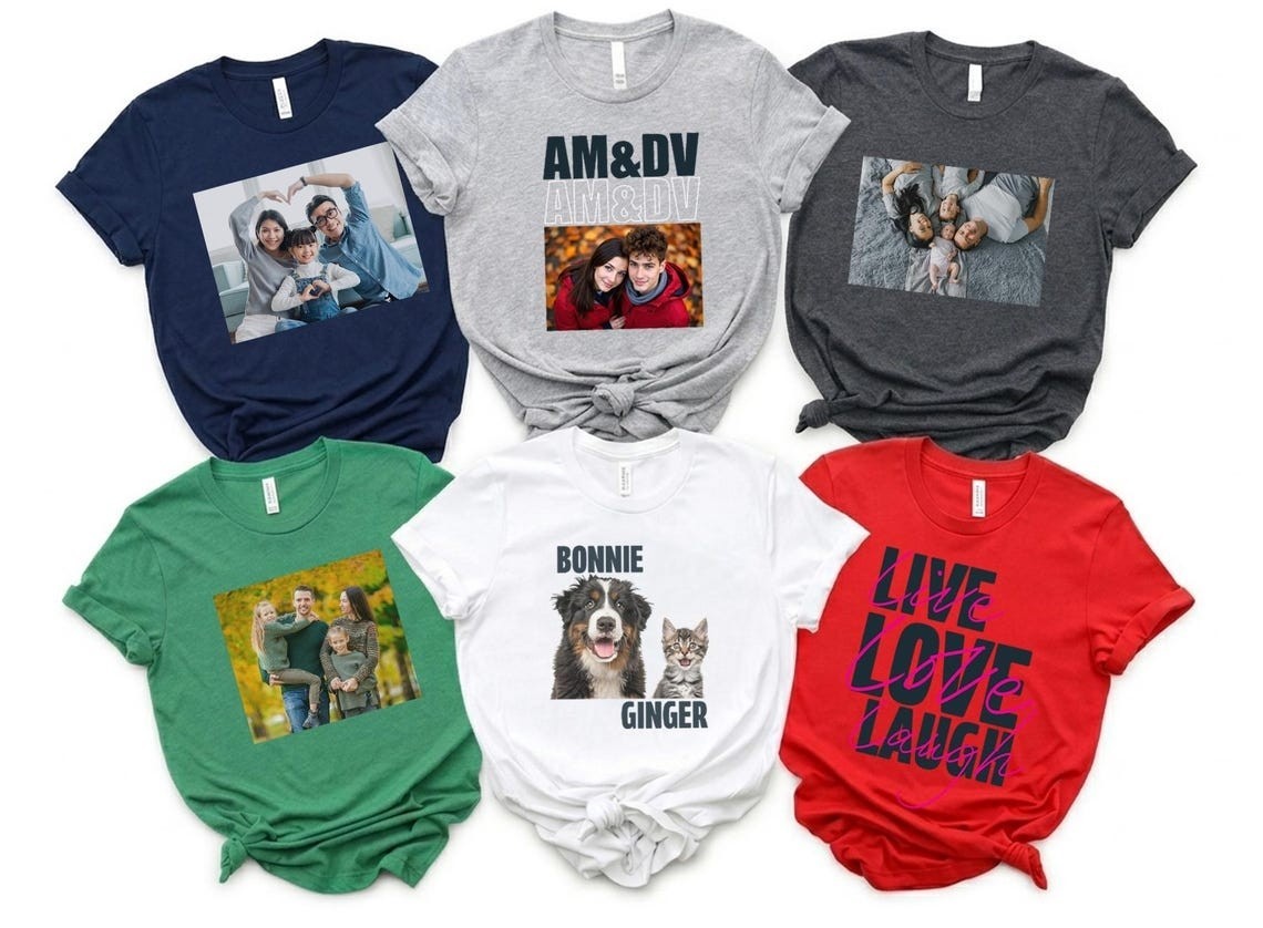 Personalized T-Shirt, Custom Photo, Text, Logo, Wholesale Business One Side Tee gallery