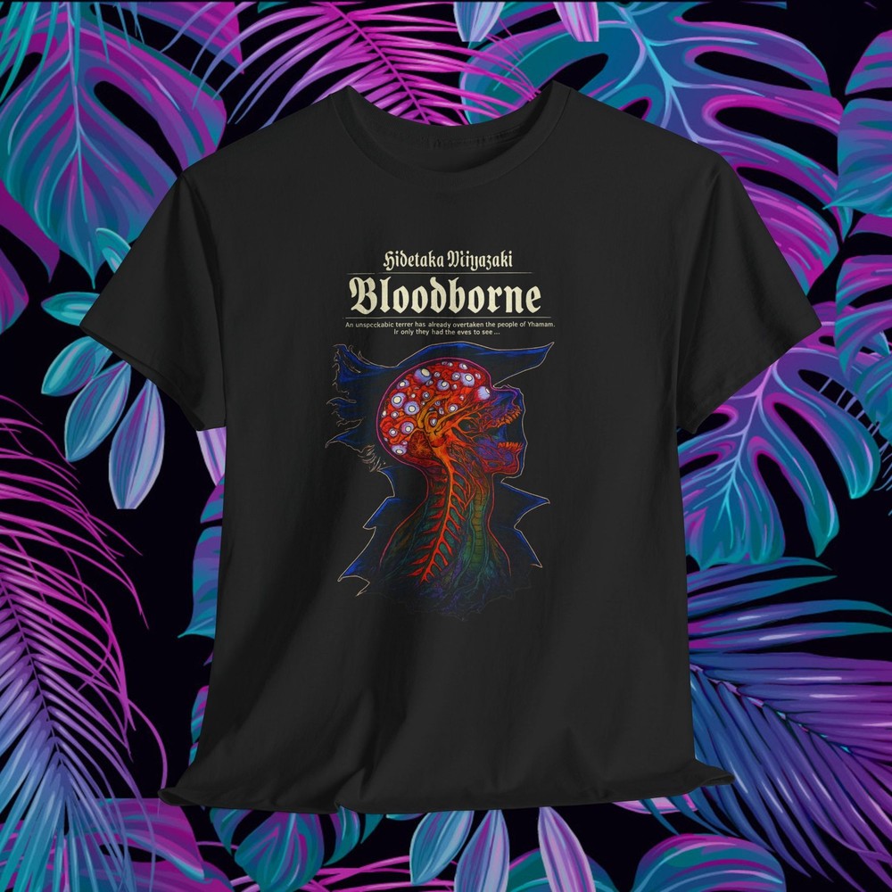 Bloodborne Inspired Gothic Horror T-Shirt Eldritch Monster Graphic Tee