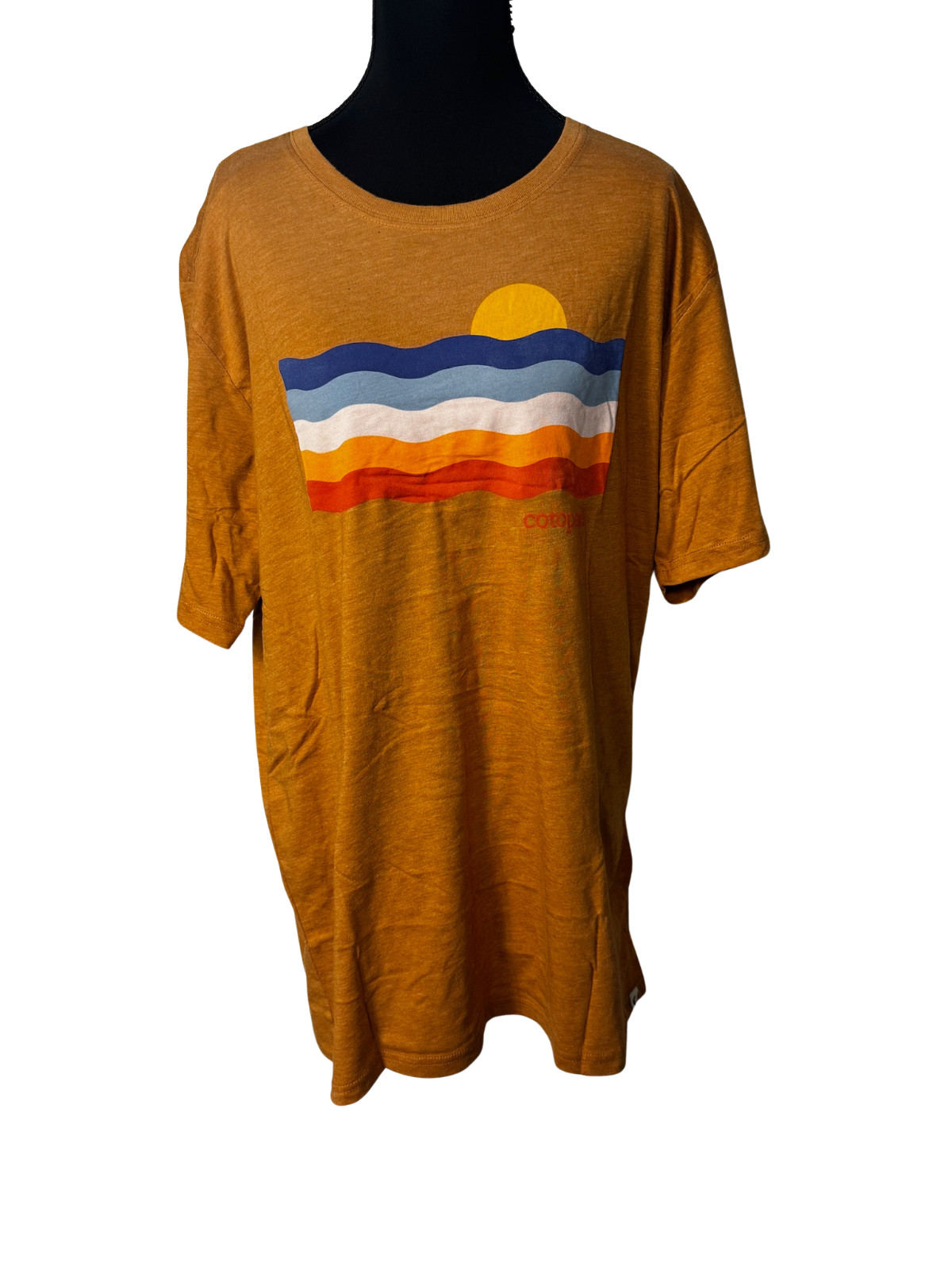 Cotopaxi Disco Wave Organic T-Shirt Men's XL Saddle Retro Graphic NWT gallery