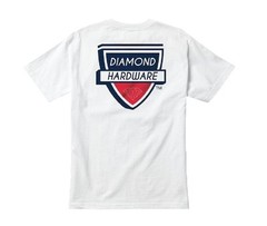 Diamond Supply Co. HARDWARE TEE White Navy Red Screenprint S/S Men’s T-Shirt