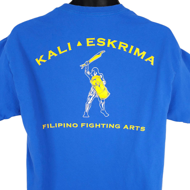 Kali Eskrima T Shirt Mens Size Large Blue Filipino Fighting Arts Philippines