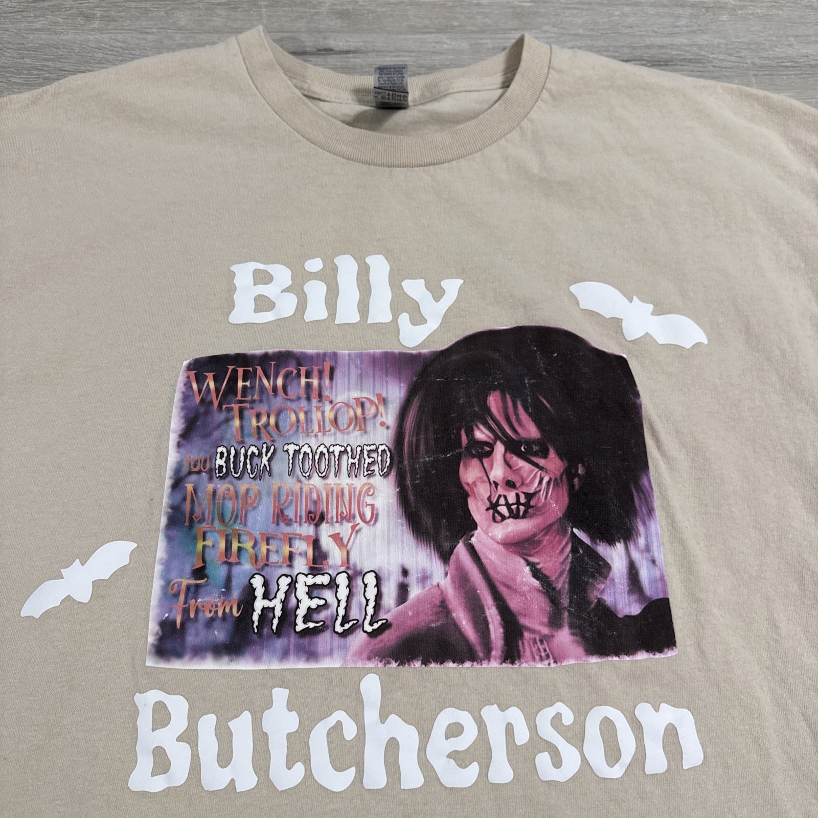 Hocus Pocus Shirt Billy Butcherson Halloween Movie Men’s Tan Tee XL gallery