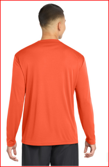 New Sport-Tek® Long Sleeve PosiCharge® Competitor™ Tee Neon Orange Large gallery