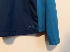 ☀️ Mountain Hardware 1/4 Zip Pullover Shirt Mens Large Wick.Q Blue Lightweight