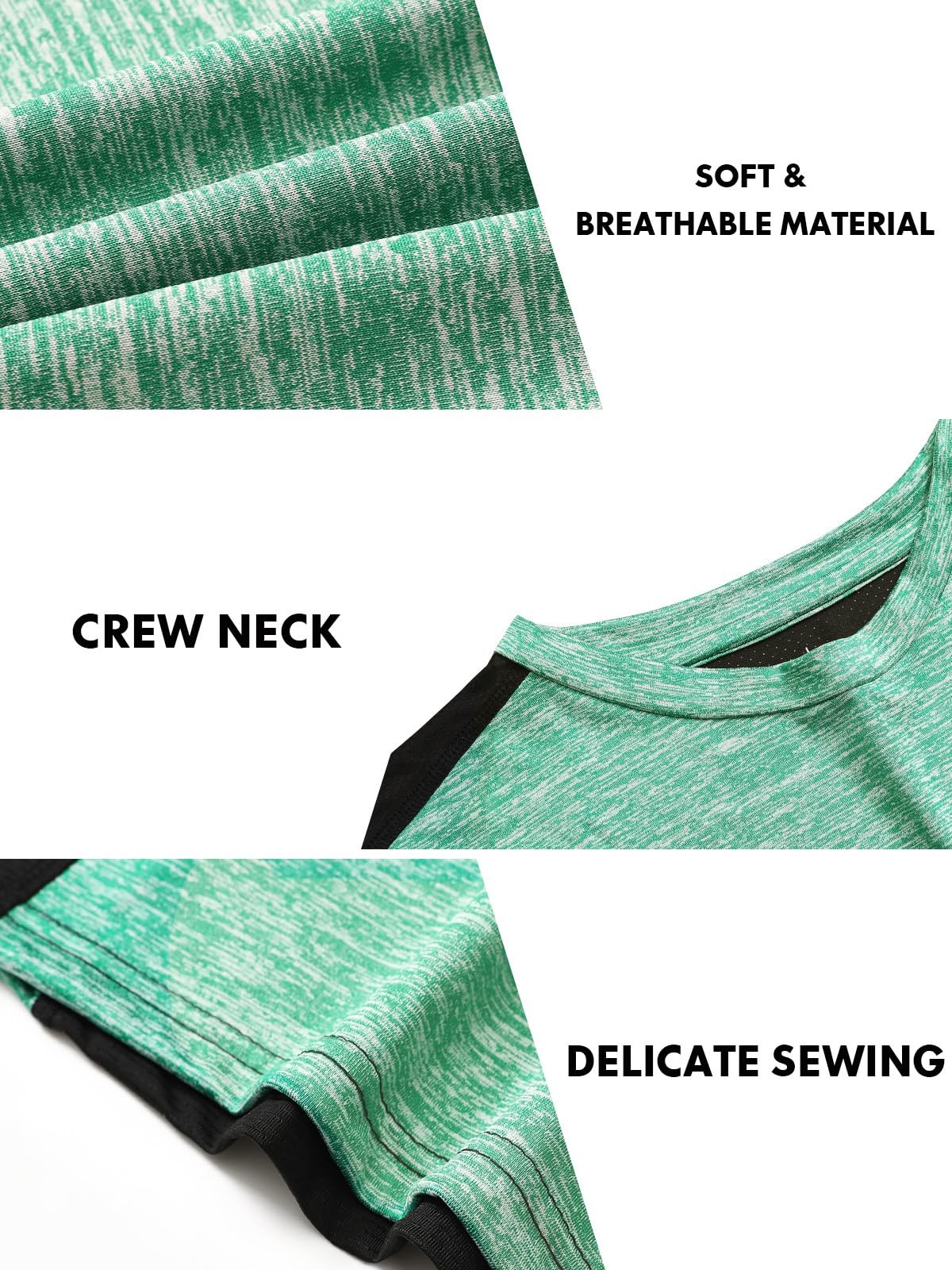 3 Pack Men's Workout Tank Tops Sleeveless Muscle Gym Tank Top Quick Dry Darkg... gallery