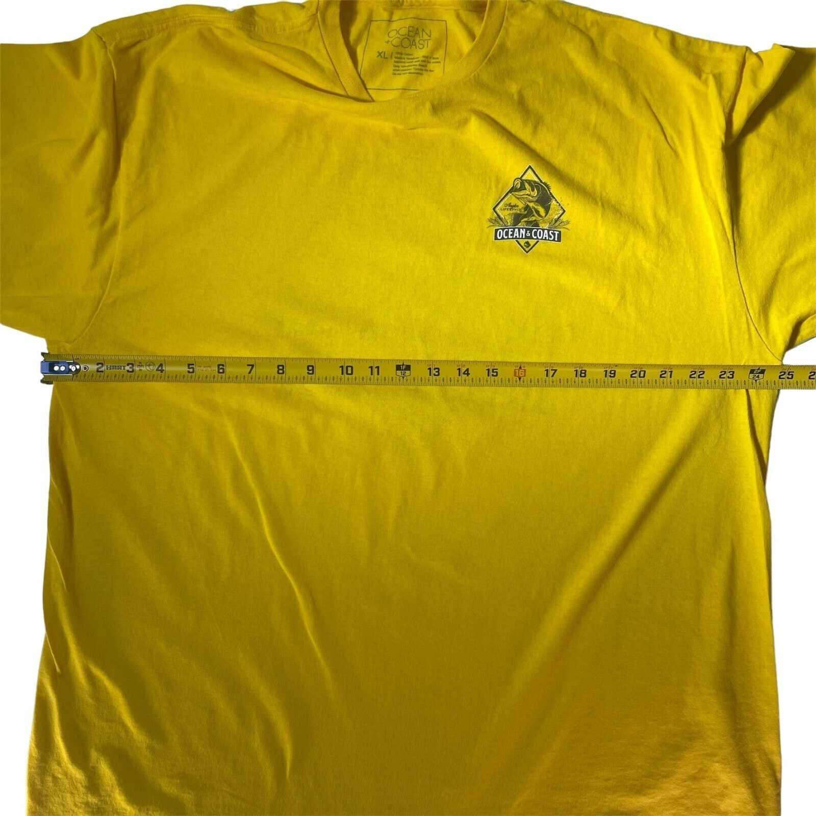 Ocean & Coast T Shirt XL Angler Lifestyle Fishing Outdoor Lake Yellow Camping gallery