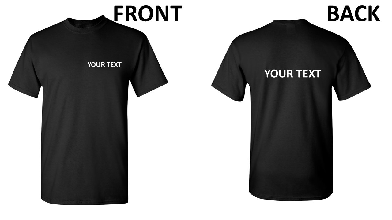 Customized Personalized Shirt Your Text Business Name Own Text Any Font Gift gallery