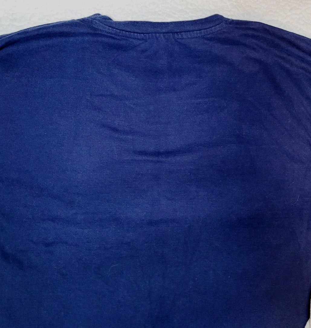 Mens AND1 Graffiti AOP Blue White LS Stretch Polyester Basketball Shirt S Small gallery
