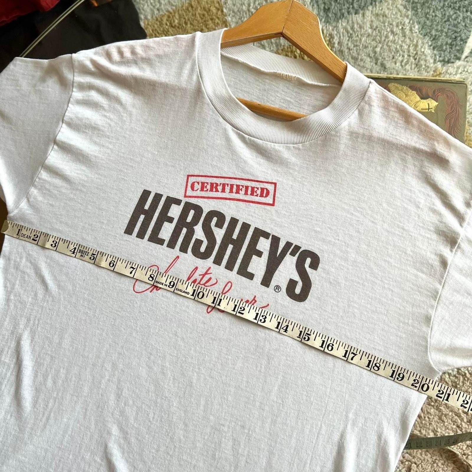 Vintage 1980s Hershey's T-Shirt | Chocolate Lover Threadbare Promo | L gallery