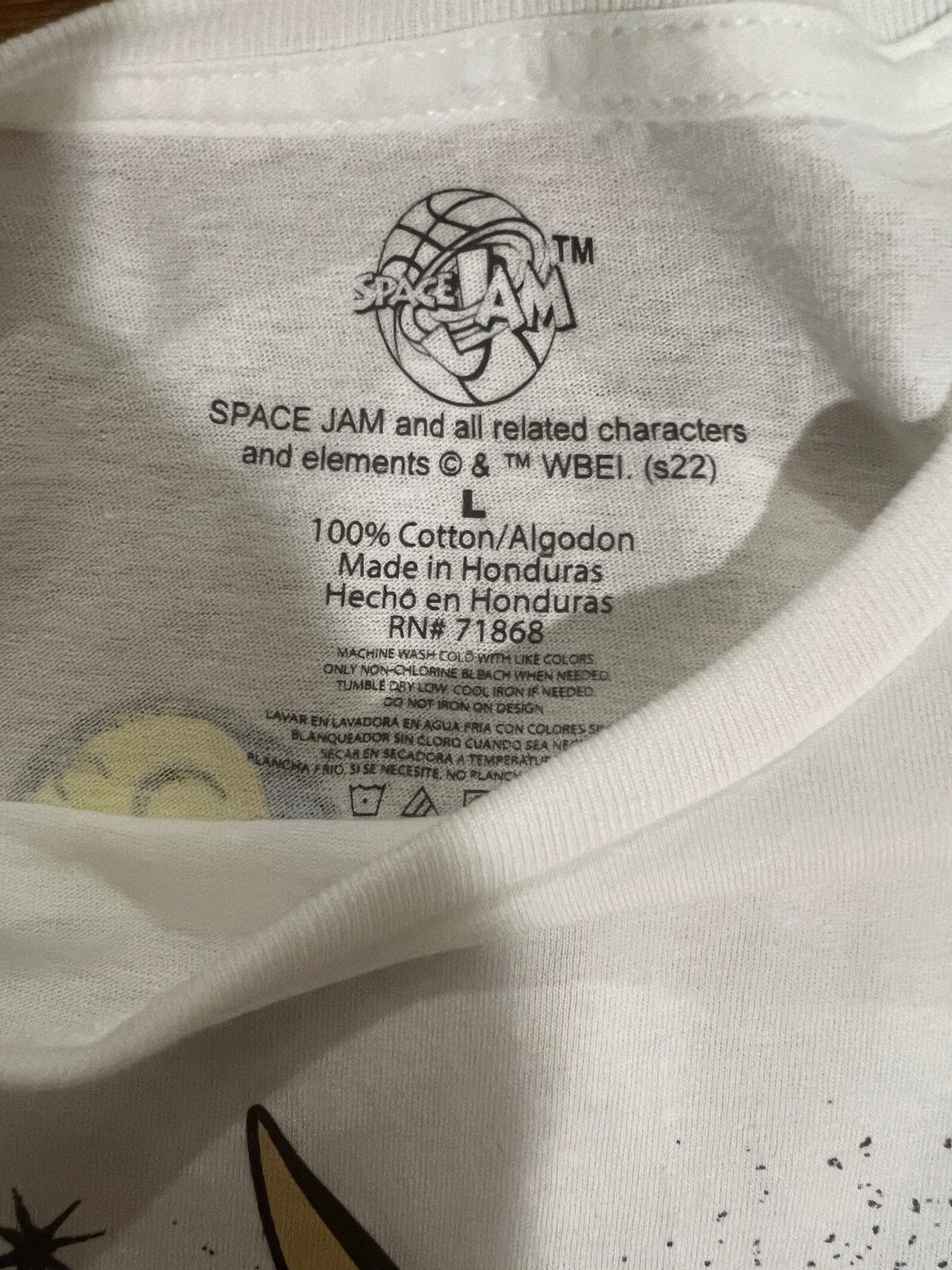 Space Jam All Over Graphic Print T-Shirt Shirt Tee Men 90's Looney Tunes Movie gallery