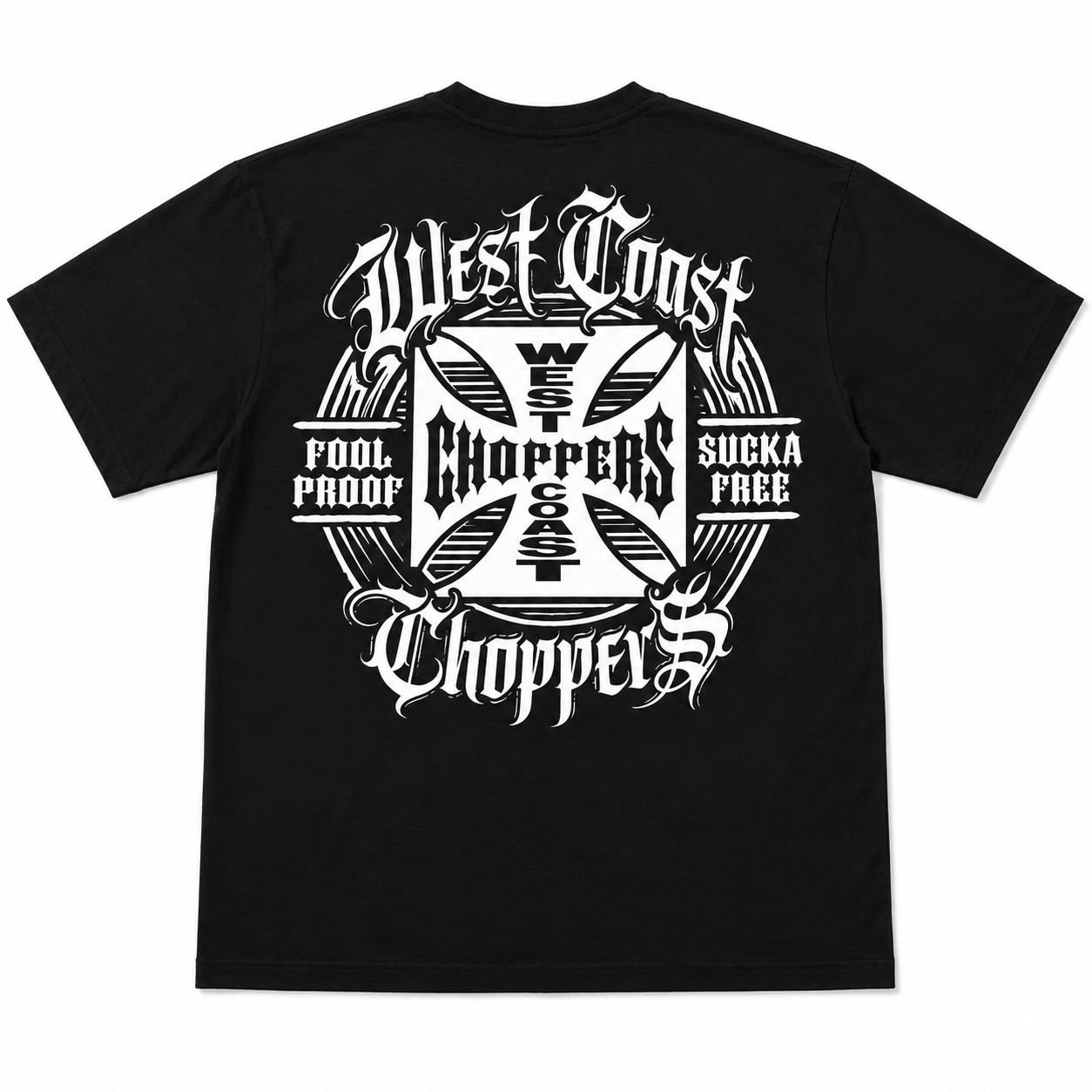 Men'S Trendy T-Shirt Featuring a Unique West Coast Choppers Letter Print shirt gallery