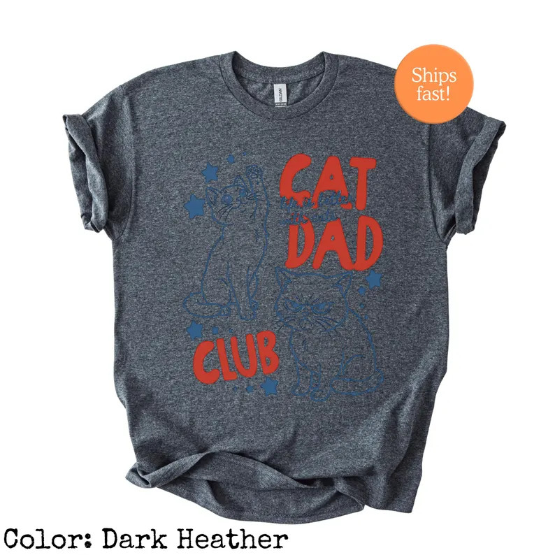 Cat Dad Funny Cat Lover Gildan Tee Shirt Gift for Pet Owner gallery