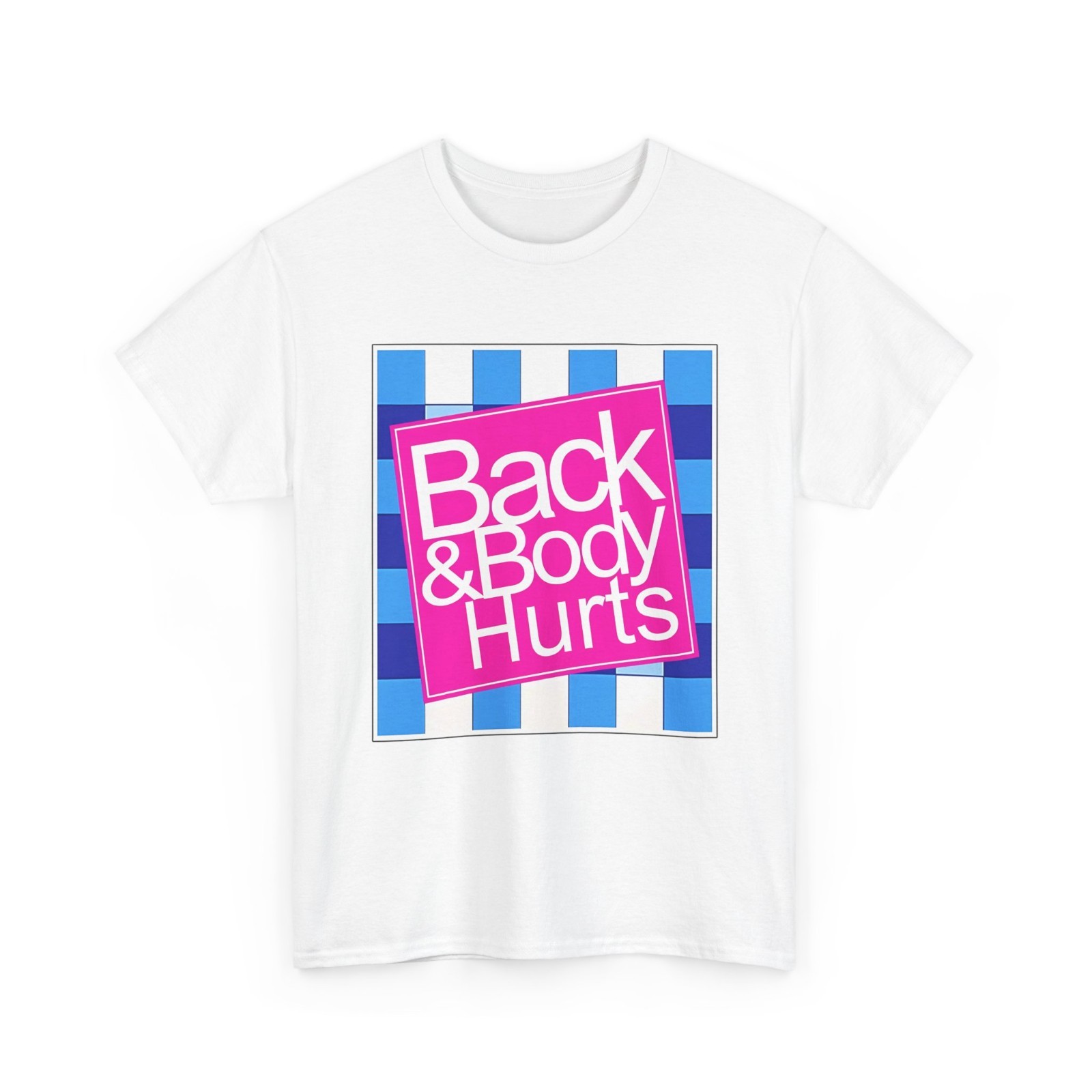 Funny Back Body Hurts Quote Workout Gym Top T-Shirt gallery