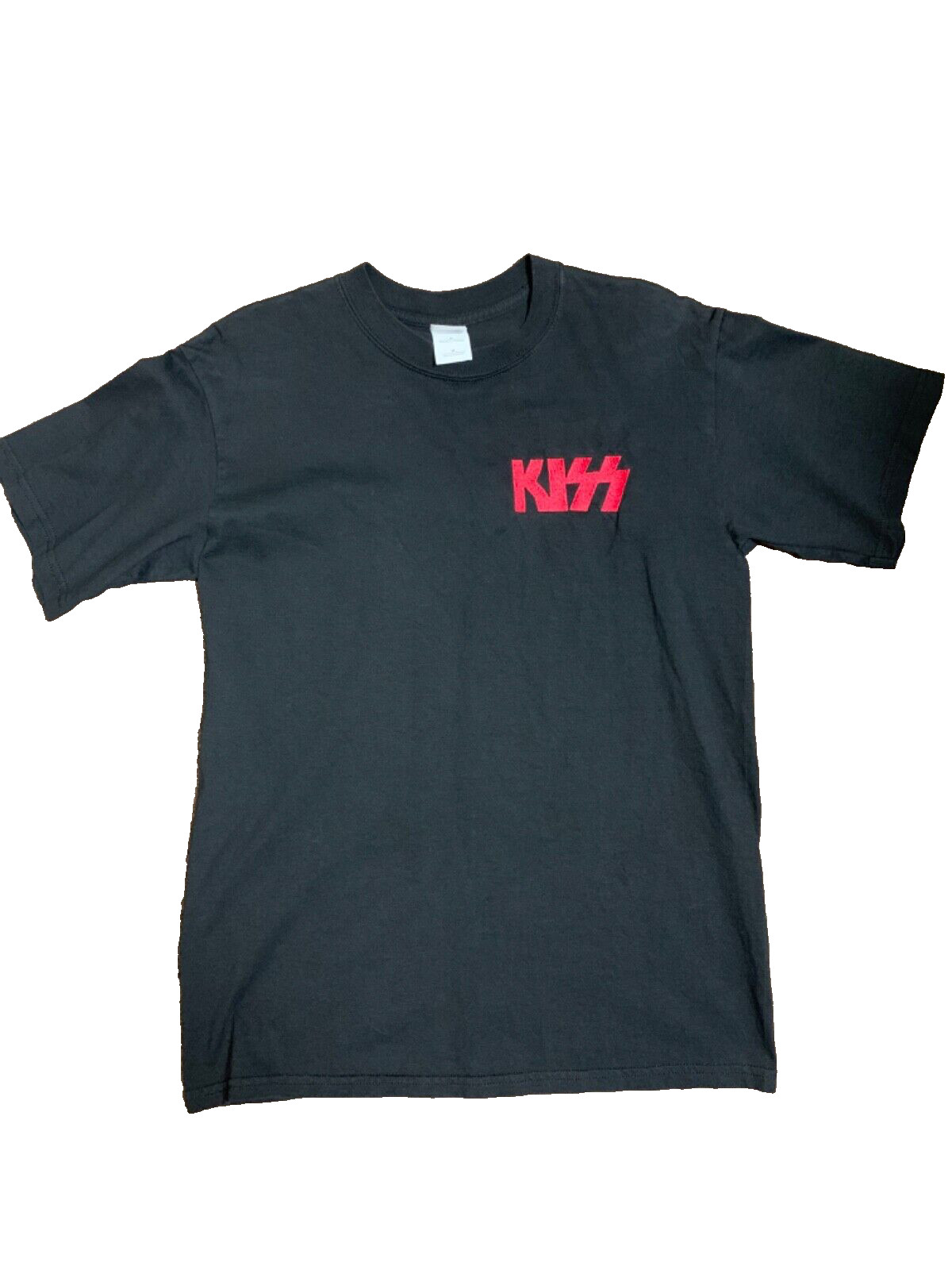 Kiss T Shirt embroidered Logo Black Size Medium Band 90's Rock Heavy Metal gallery