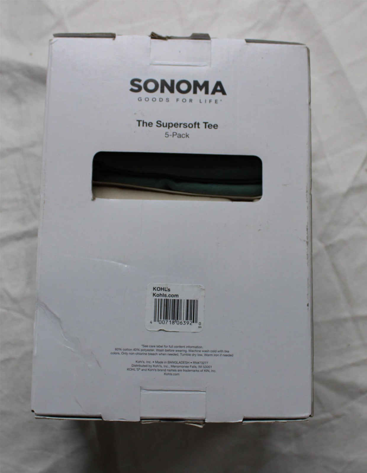 Sonoma Goods For Life Men's Supersoft 5-Pack Crewneck Tees WR4 Multicolor Small gallery