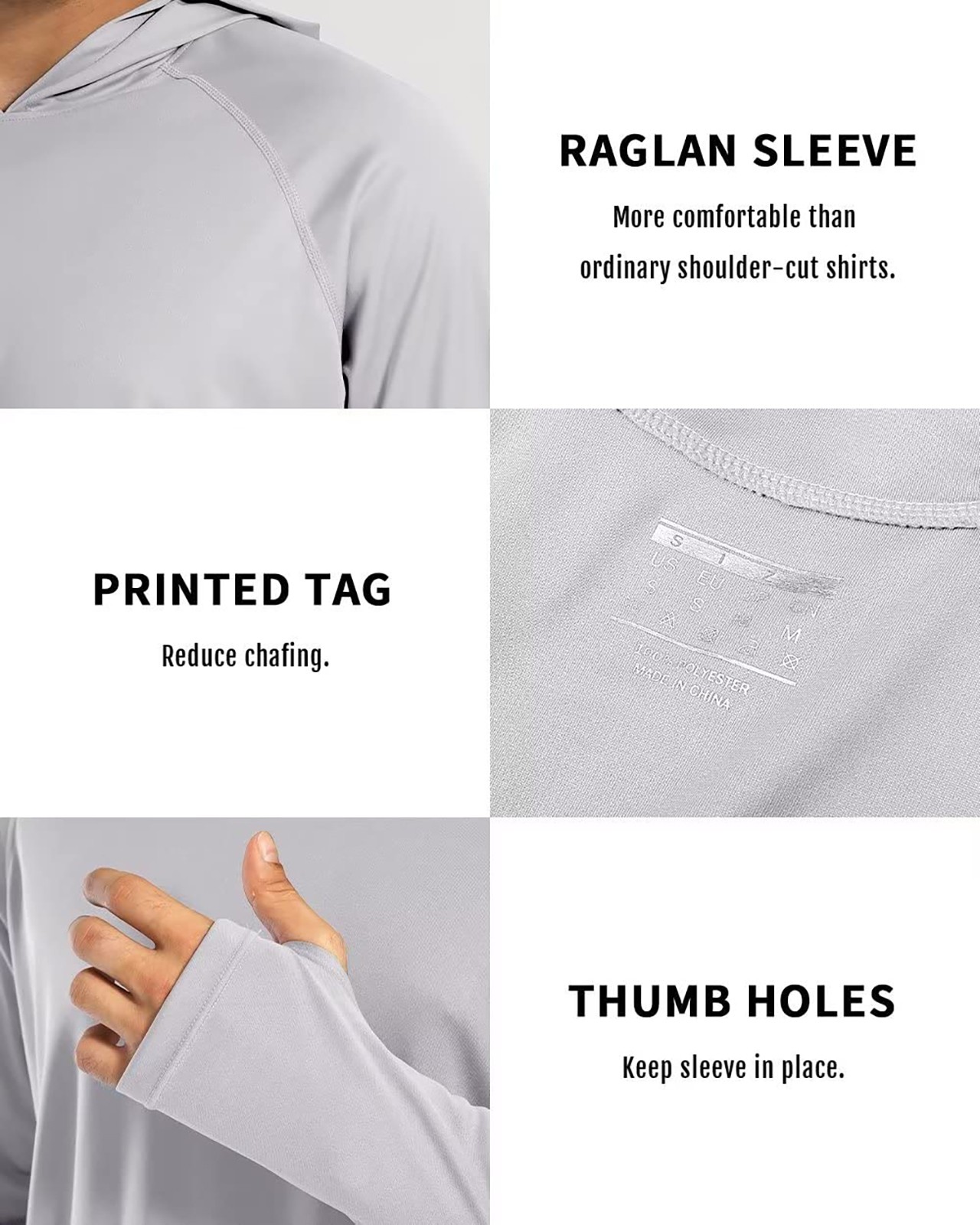 Men's UPF 50+ Sun Protection Hoodie Shirts Long Sleeve Fishing Shirts Outdoor gallery