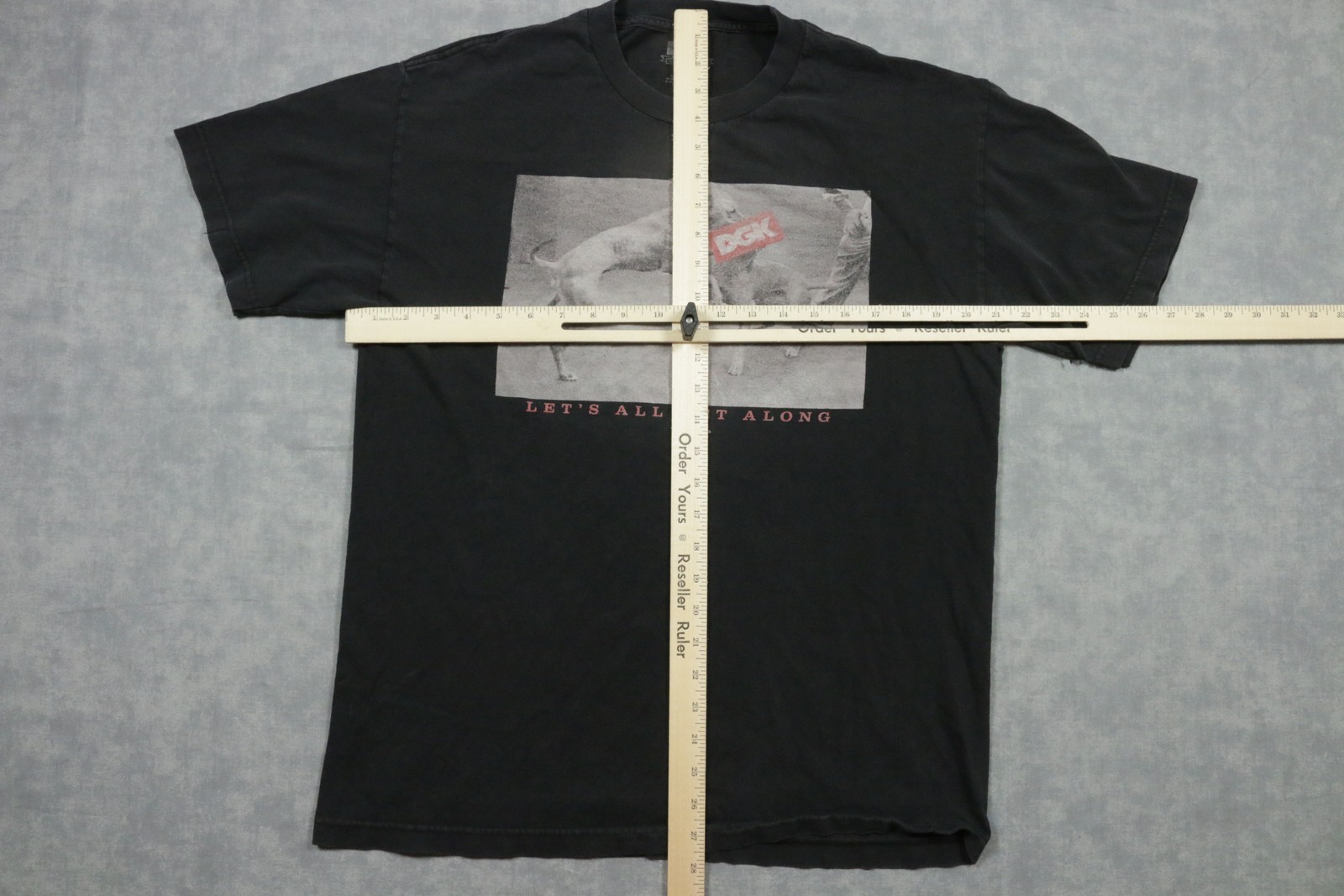 DGK Shirt Mens Large Black Let's All Get Along Graphic Skate Streetwear Tee gallery