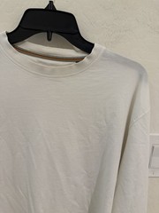 Left Coast Tee Men’s White Long Sleeve Crew Neck Pima Cotton T-Shirt Size XXL
