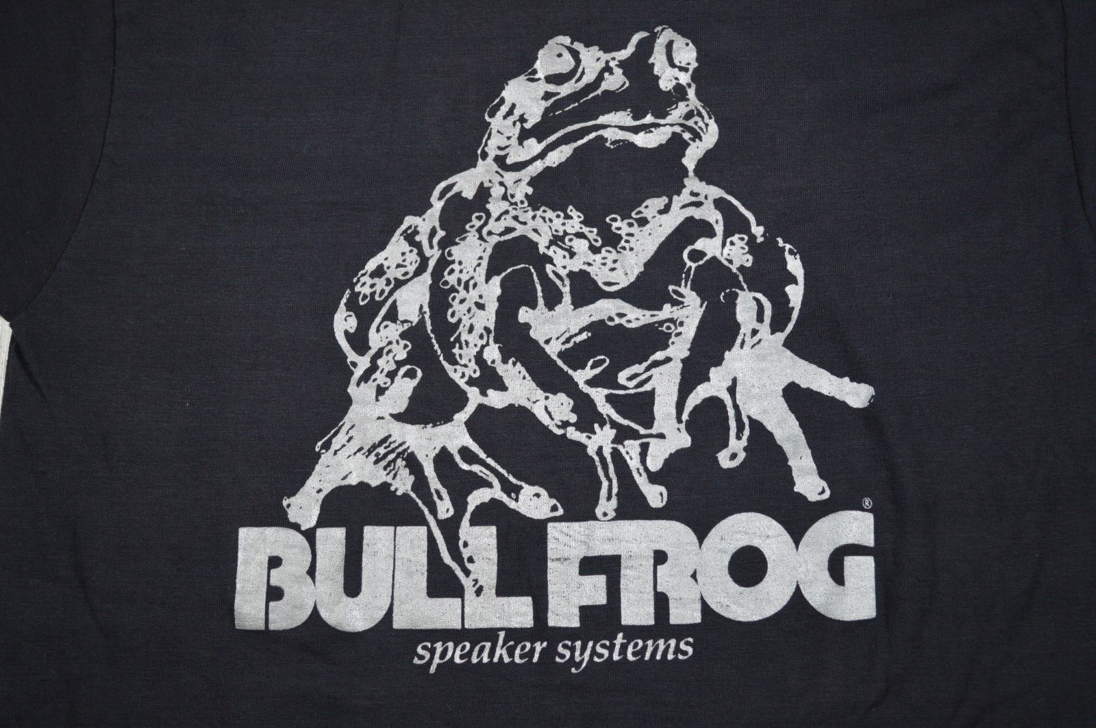 Vintage Bullfrog Speaker Systems T-shirt Large VTG 80s Kicker Subwoofer Bump gallery