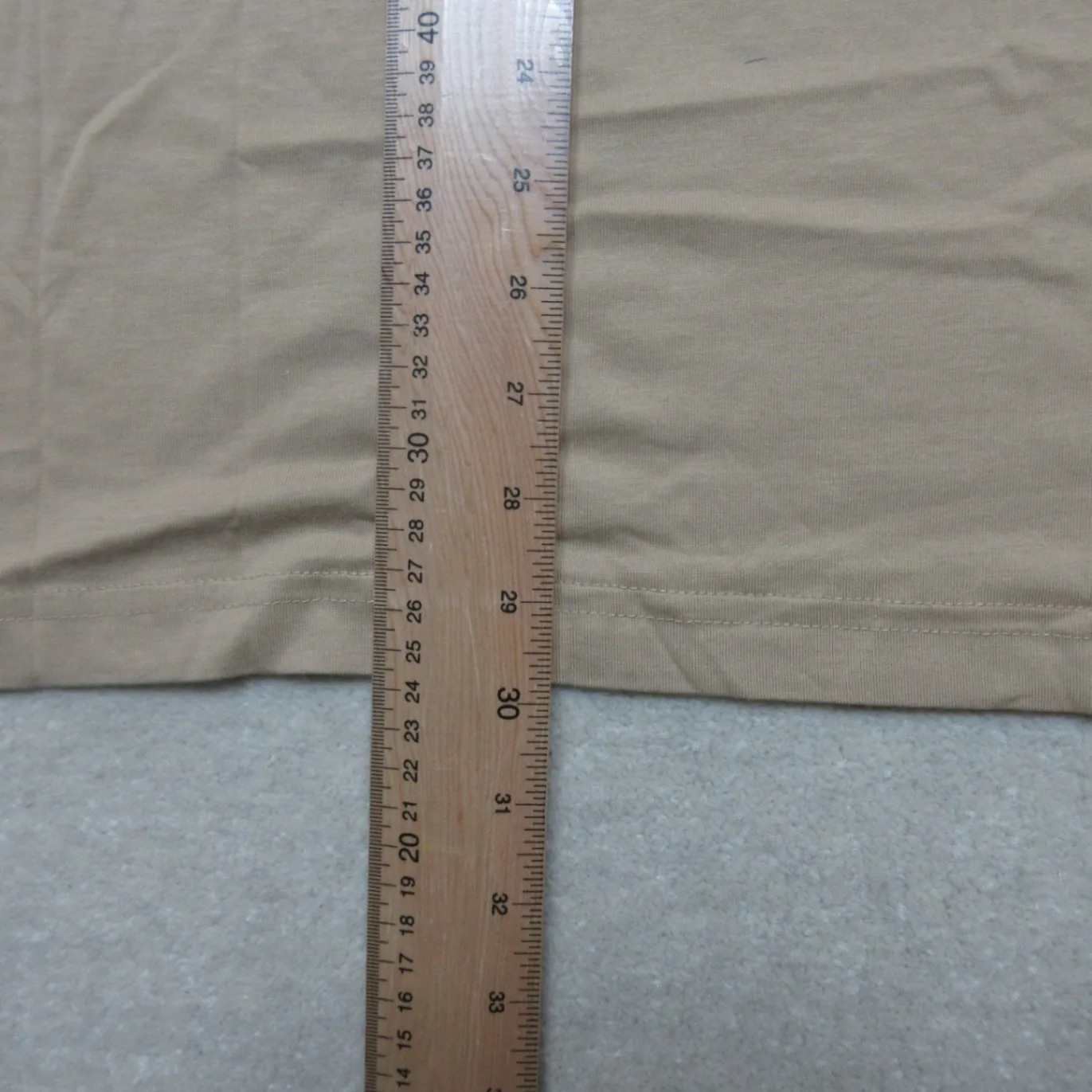 Urban Classics Tall Tee Long Sleeve Shirt M Tan Cotton Casual Wear gallery