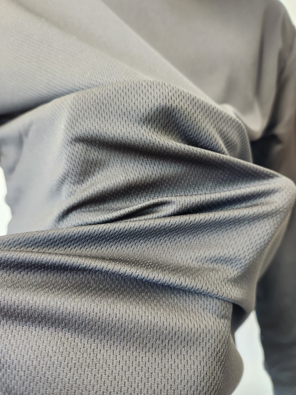 Black Long Sleeve Safety Shirt With Hoodie, Quick Dry Polyester Birdeye mesh gallery