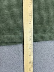 Faherty Shirt Mens Large Green Cloud Cotton Waffle Knit Thermal Long Sleeve