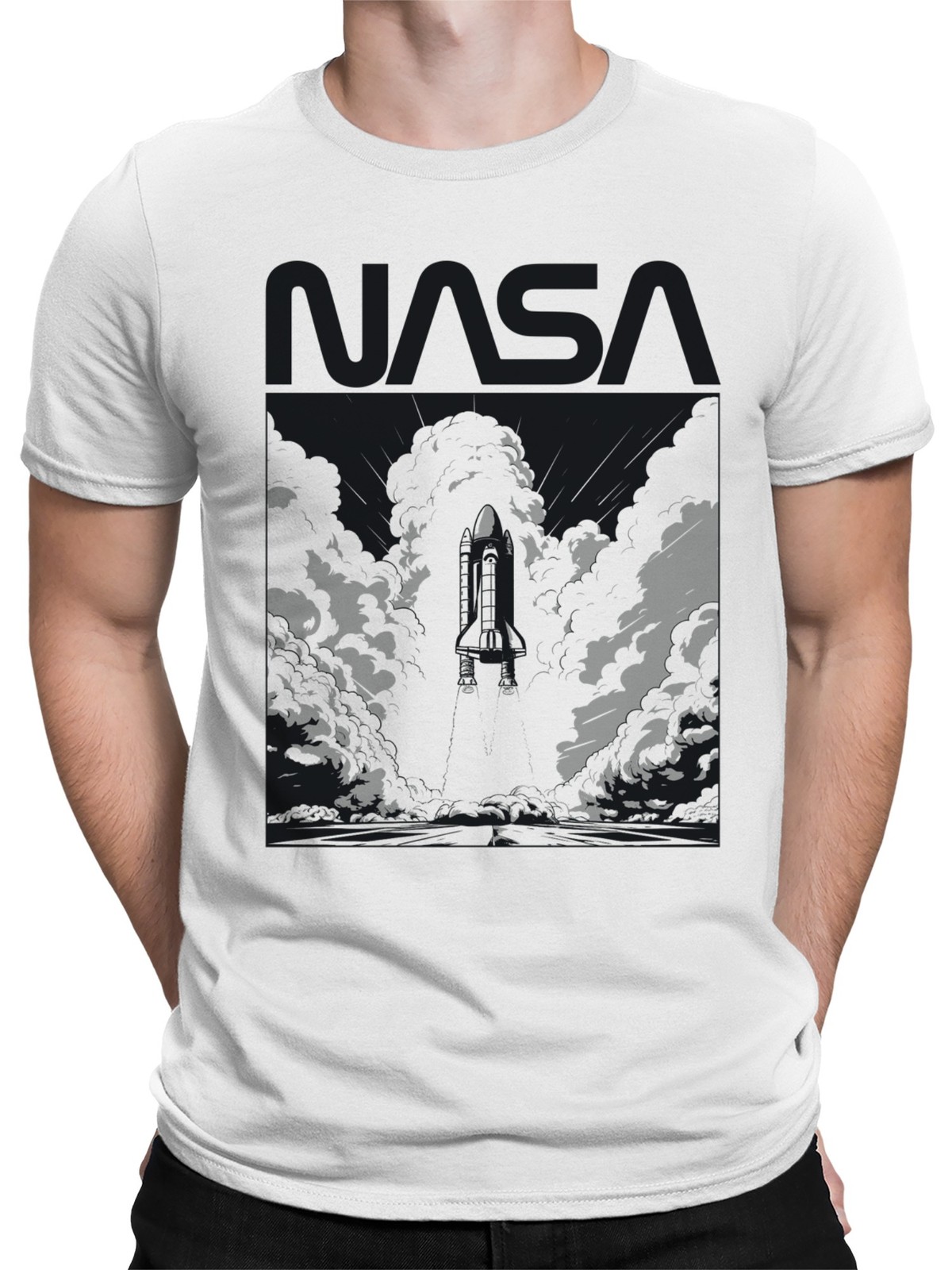 Officially Licensed Nasa Rocket Launch Men's T-shirt gallery
