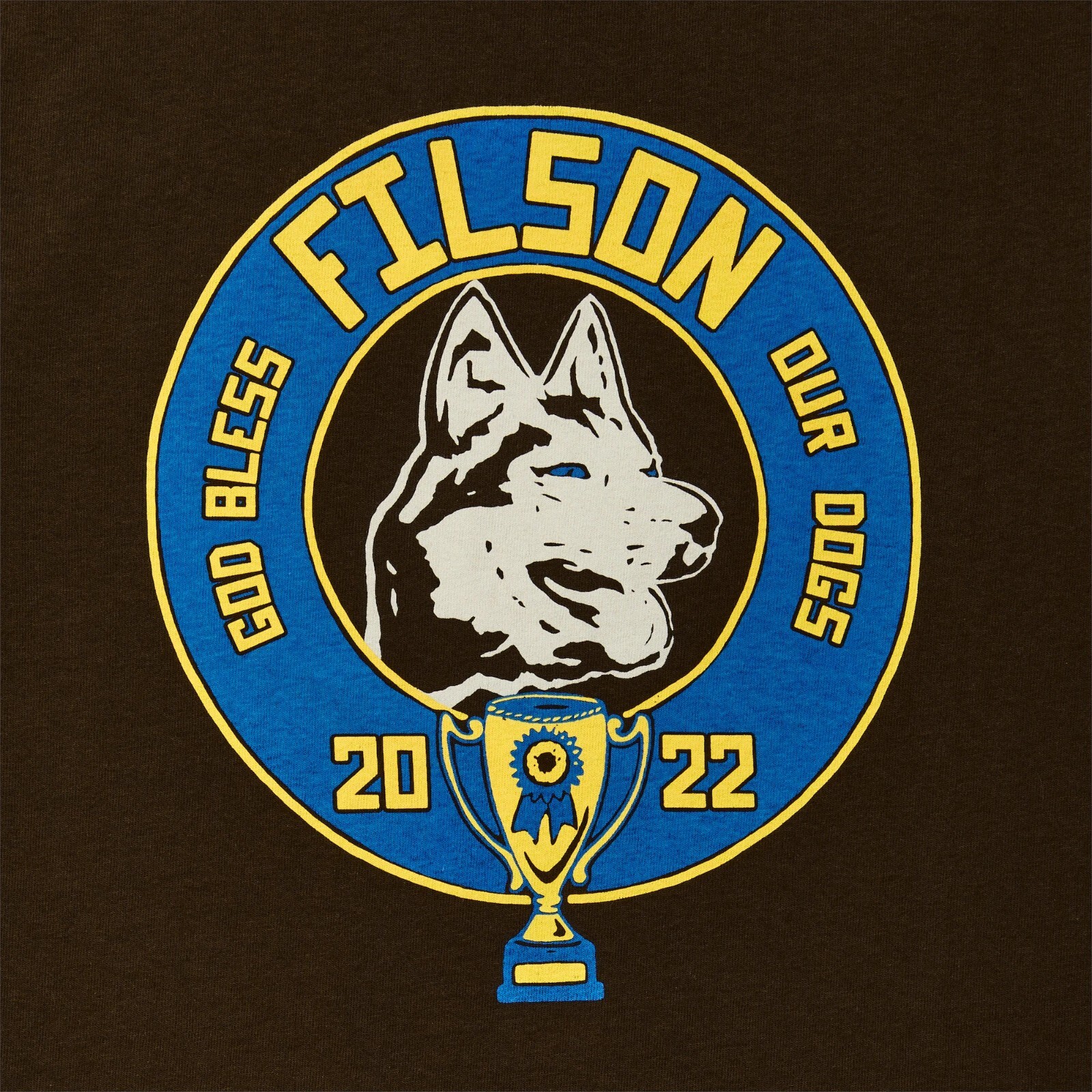 Filson Pioneer T-Shirt 20237380 MADE IN USA Cigar Bless Our Dogs Huskie Tee CC gallery