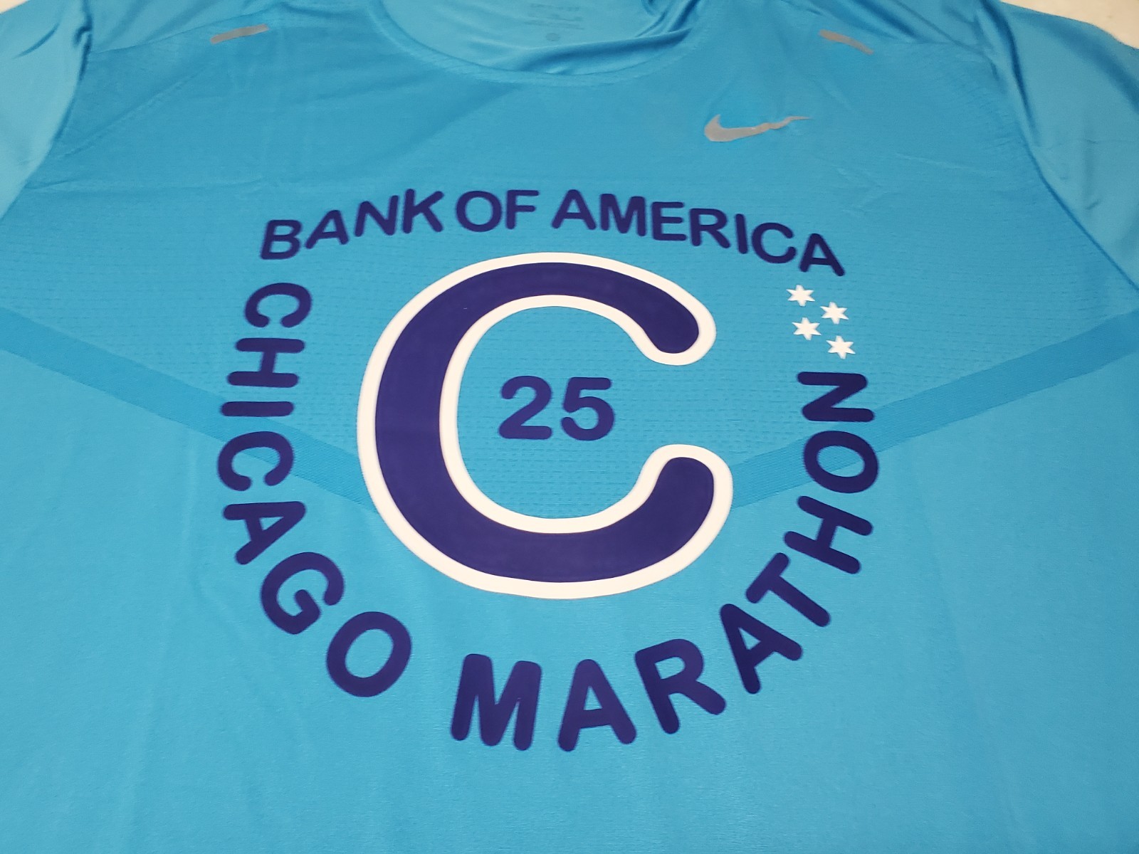 NIKE RUNNING T-SHIRT BLUE DRI-FIT MENS XL X-LARGE CHICAGO MARATHON BOA 2025 NEW gallery