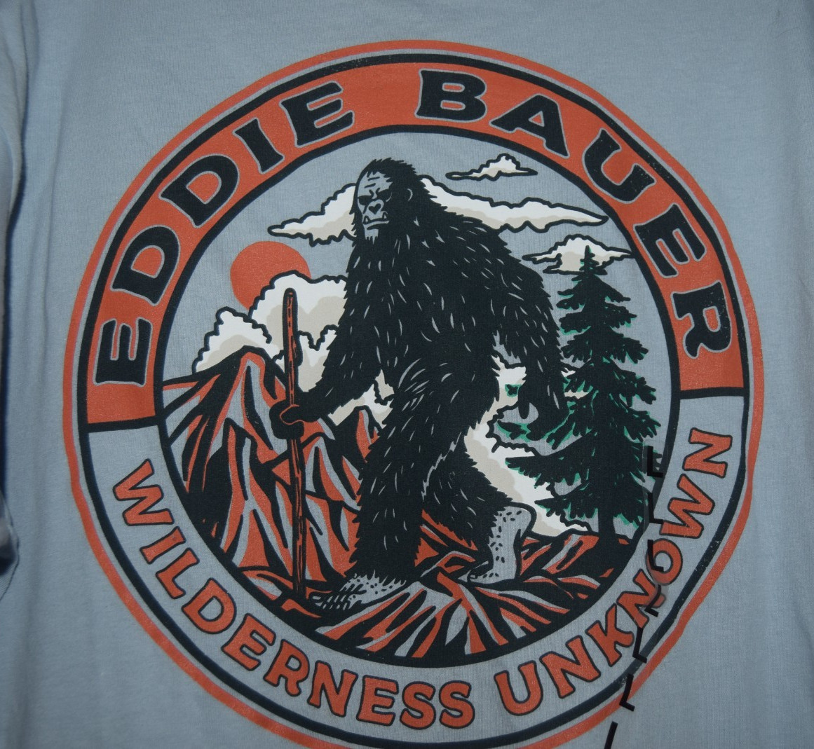 Eddie Bauer Man's L Tee Shirt Bigfoot Graphic gallery