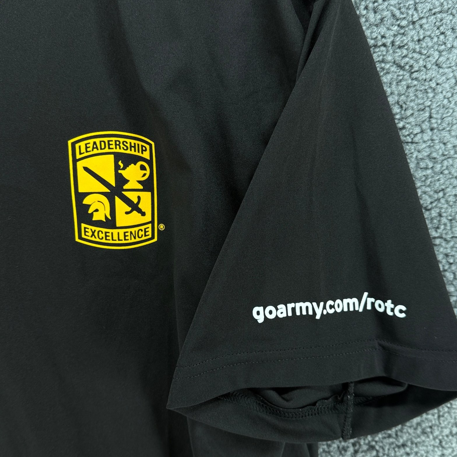 Army ROTC Leadership Excellence T Shirt Mens S Black Physical Fitness Uniform PT gallery
